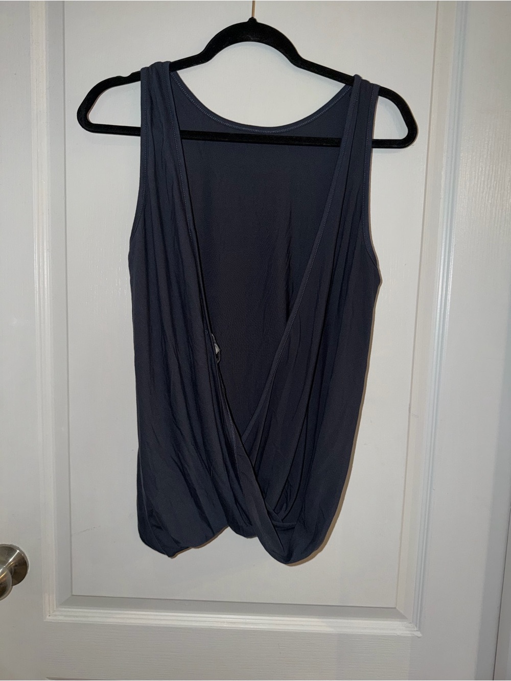 Charlotte Russe open back grey tank